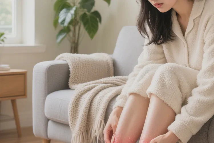 女性脚上长湿疹能治愈吗(图1)