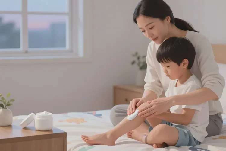 小孩小腿上经常起湿疹可以治愈吗(图1)