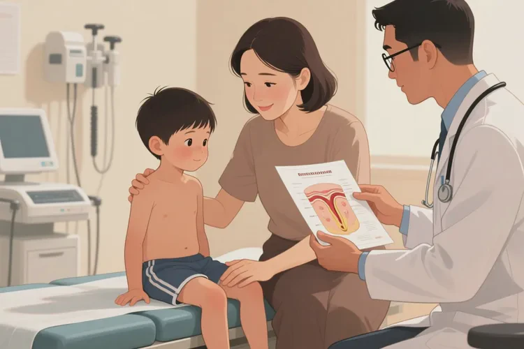小孩小腿上容易长湿疹可以治愈吗(图1)