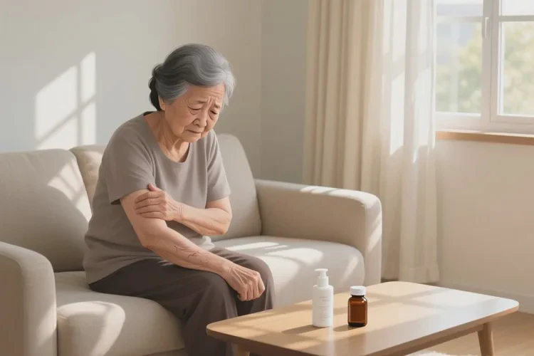 老年人四肢起湿疹可以治愈吗(图1)