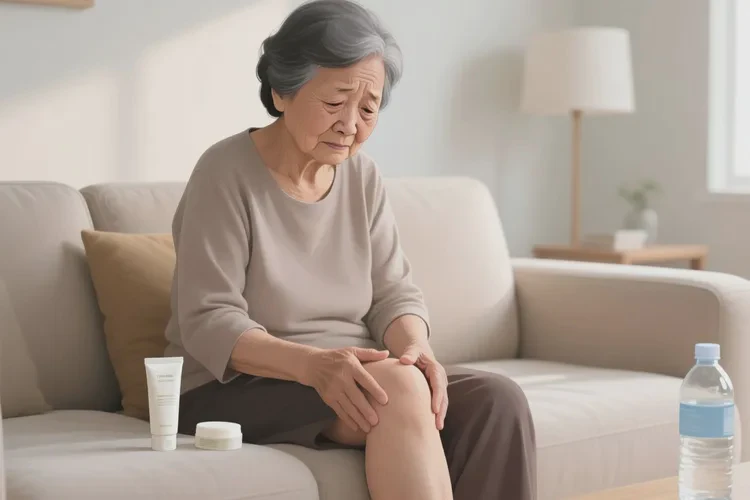 老人大腿上经常长湿疹可以治愈吗(图1)
