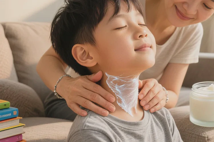小学生脖子出现湿疹能治愈吗(图1)