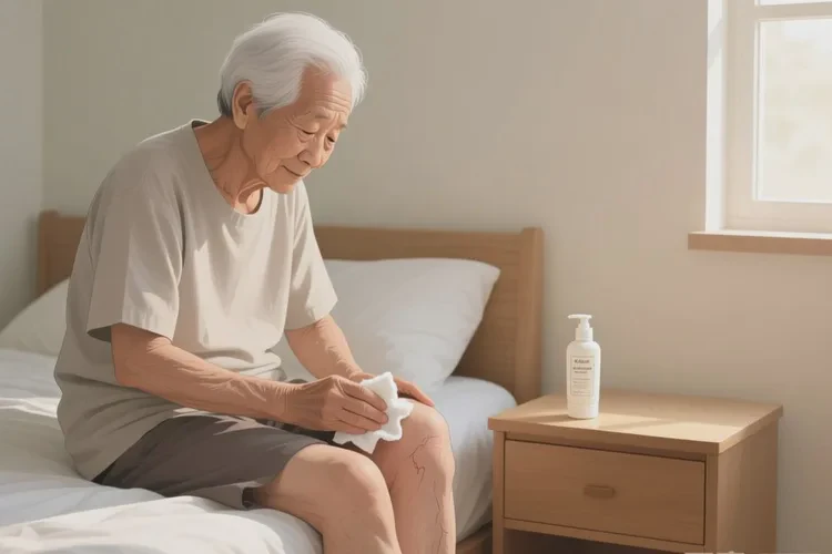 老人大腿上出湿疹可以治愈吗(图1)