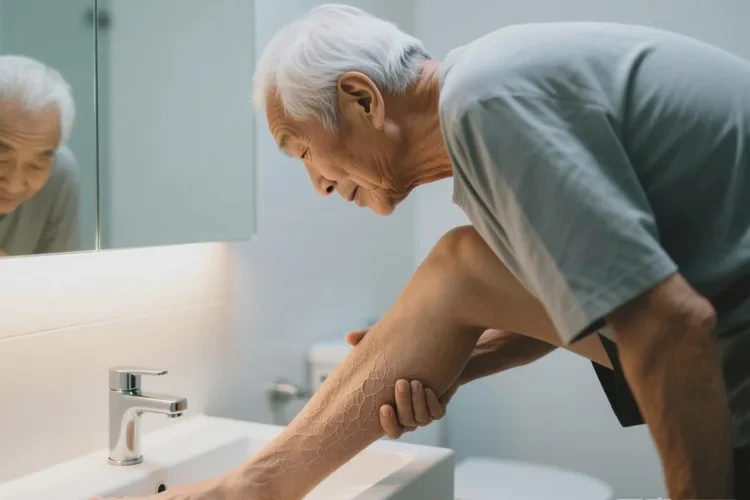 老人大腿上长湿疹可以治愈吗(图2)