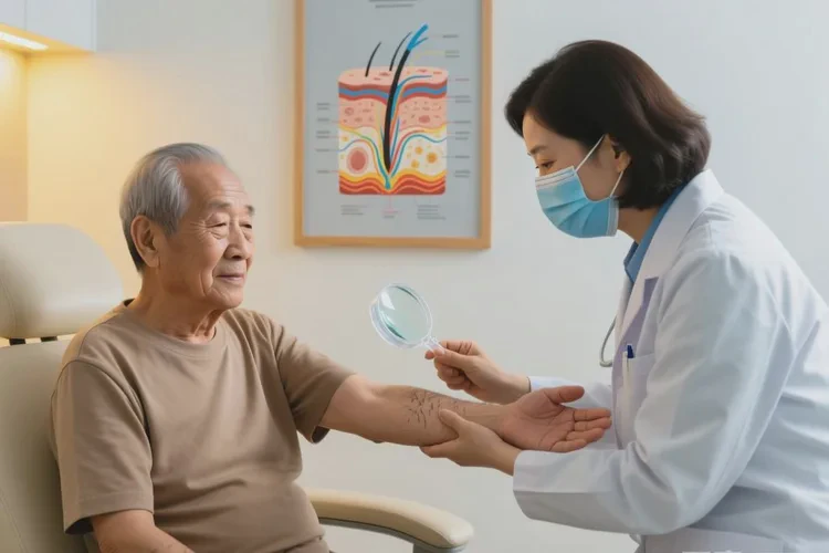 老年人四肢长湿疹可以治愈吗(图2)