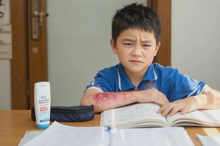 小学生手臂上经常起湿疹能治愈吗(图1)
