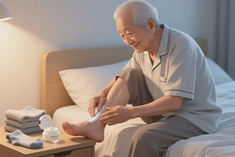 老年人脚上经常起湿疹可以治愈吗(图1)