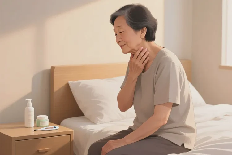 老人脖子上有湿疹可以治愈吗(图1)