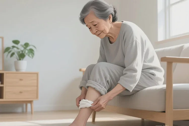 老人小腿上长湿疹可以治愈吗(图1)