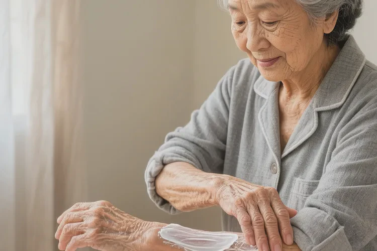 老年人手臂上长湿疹可不可以治愈(图1)
