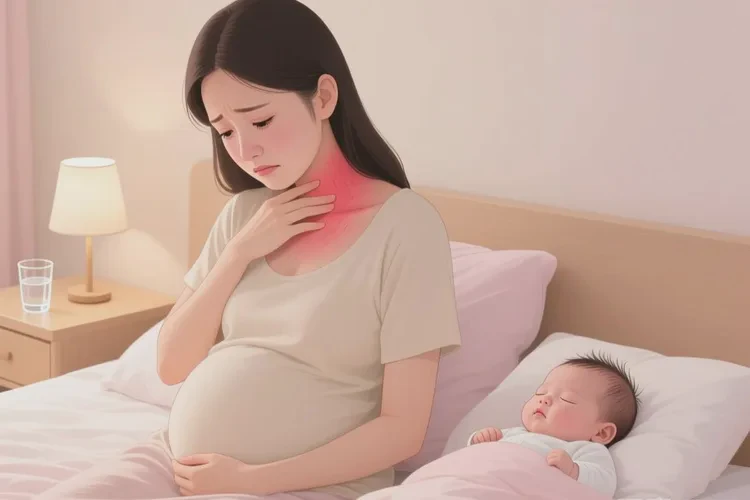 产妇脖子容易起湿疹可以治愈吗(图1)