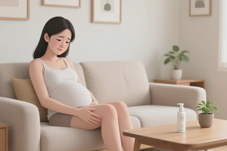 孕妇小腿上容易长湿疹可以治愈吗(图1)