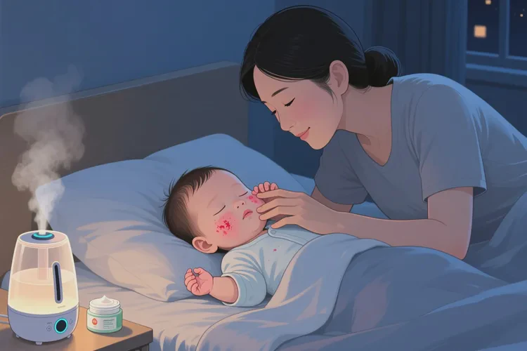 孩子面部经常长湿疹能不能治愈(图2)