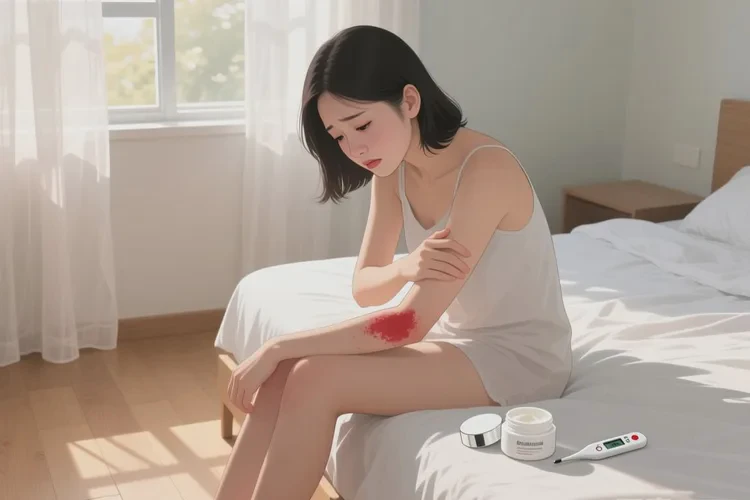 产妇四肢偶尔起湿疹可以治愈吗(图1)