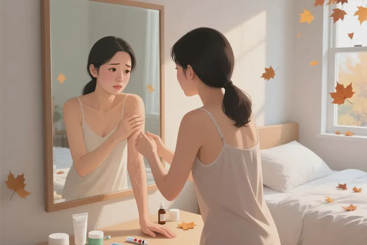 女性手臂偶尔长湿疹可以治愈吗(图1)