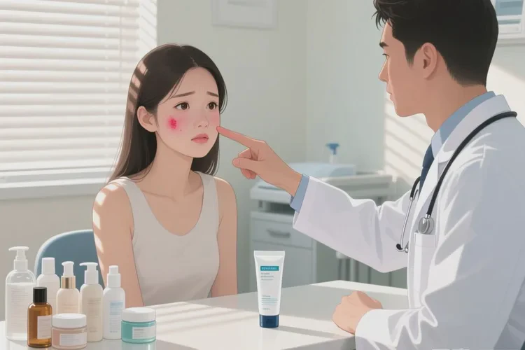 女性脸上经常长湿疹可以治愈吗(图1)