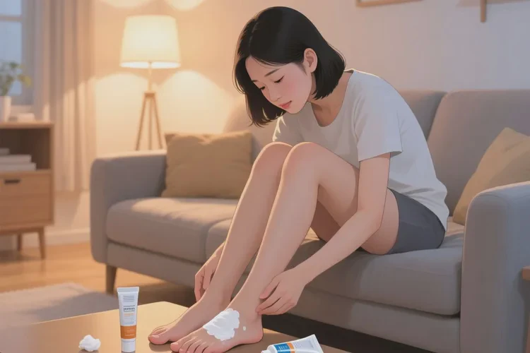 女性脚上出湿疹可以治愈吗(图1)
