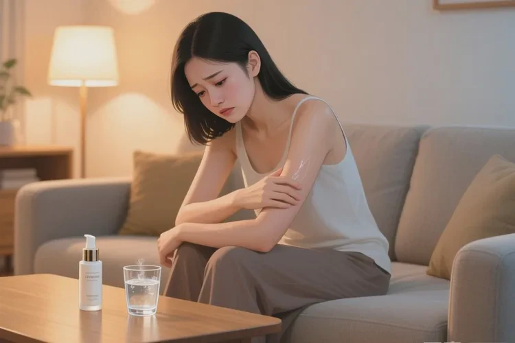 女性手臂经常起湿疹可以治愈吗(图1)