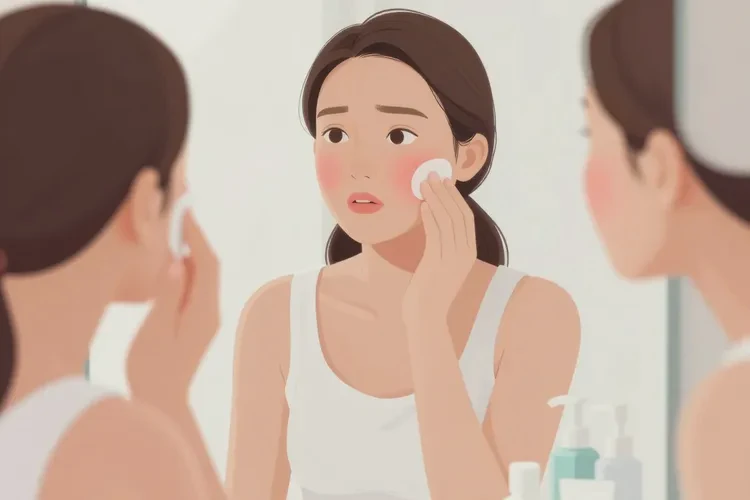 女性面部长湿疹可以治愈吗(图1)