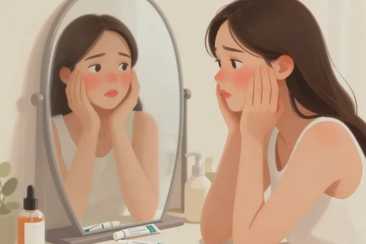 女性脸上长湿疹可以治愈吗(图1)