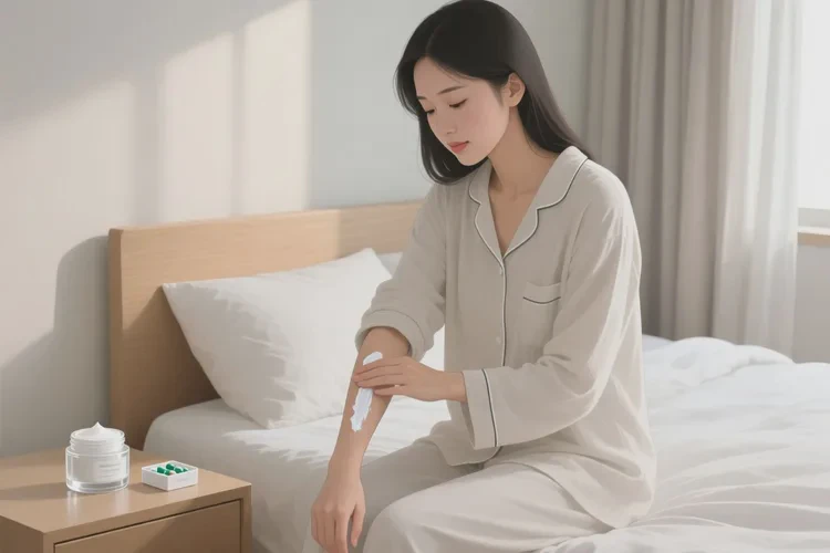 产妇手臂上经常起湿疹可以治愈吗(图1)