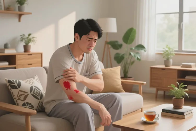 男生手臂上出湿疹可以治愈吗(图1)