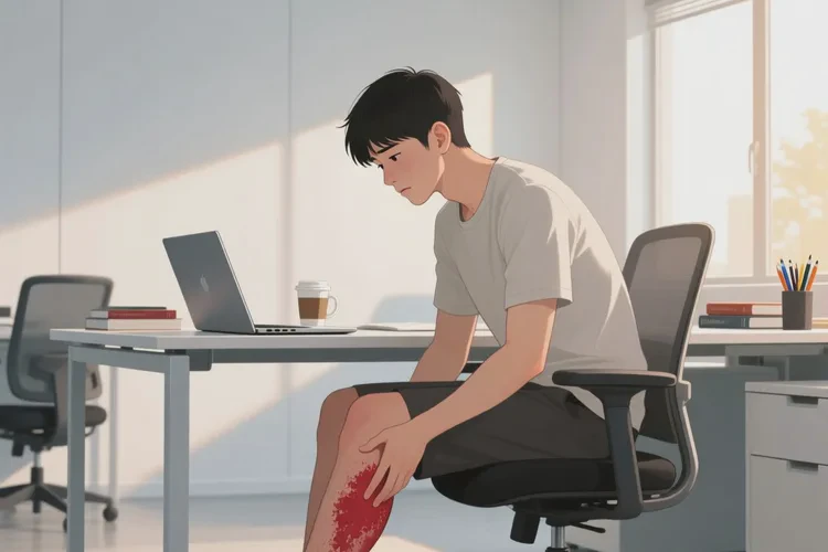 男生小腿上经常起湿疹可以治愈吗(图1)
