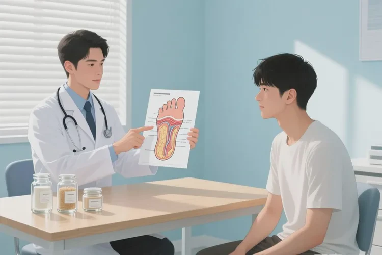 男生脚上长湿疹可以治愈吗(图2)