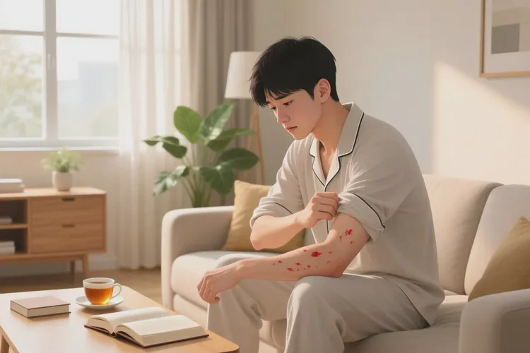 男生身上经常起湿疹可以治愈吗(图1)