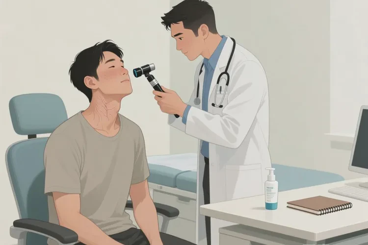男生脖子上有湿疹可以治愈吗(图2)