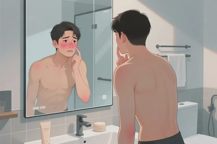 男生脸上起湿疹可以治愈吗(图1)