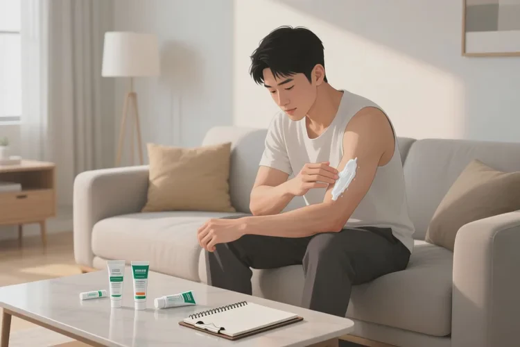 男生手臂上容易起湿疹可以治愈吗(图2)