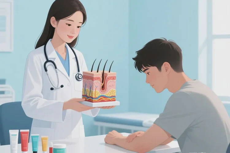 男生手臂长湿疹可以治愈吗(图3)