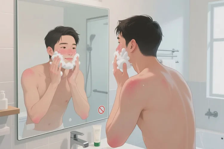 男生面部偶尔长湿疹可以治愈吗(图1)