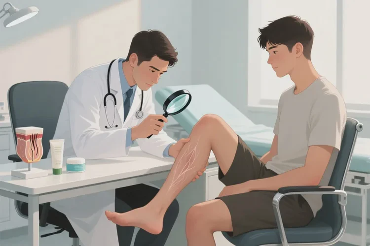 男生小腿上出现湿疹可以治愈吗(图2)