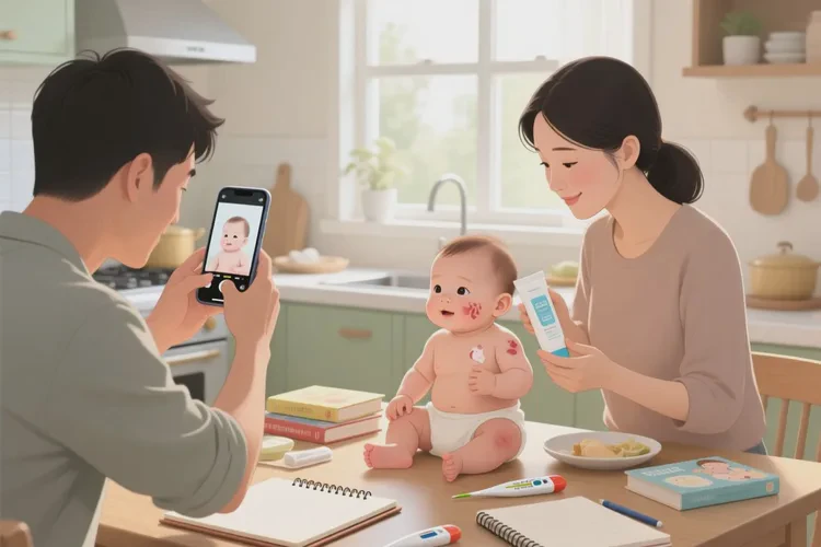 新生儿四肢出湿疹可以治愈吗(图3)
