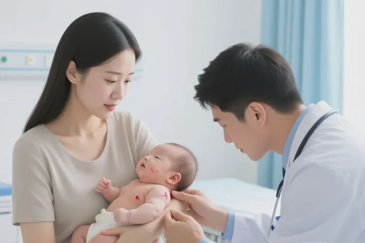 新生儿脖子偶尔长湿疹可以治愈吗(图1)