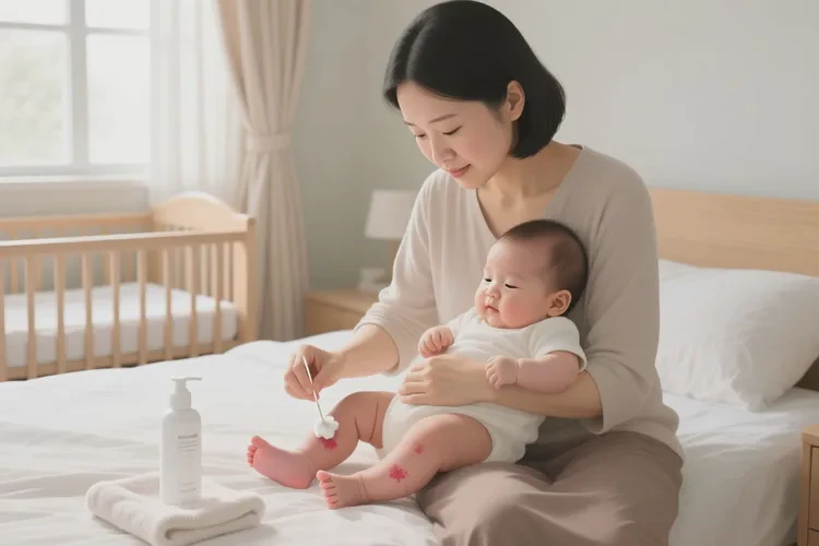 新生儿小腿有湿疹可以治愈吗(图1)