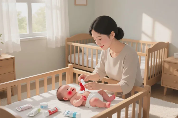 新生儿手上容易长湿疹可以治愈吗(图1)