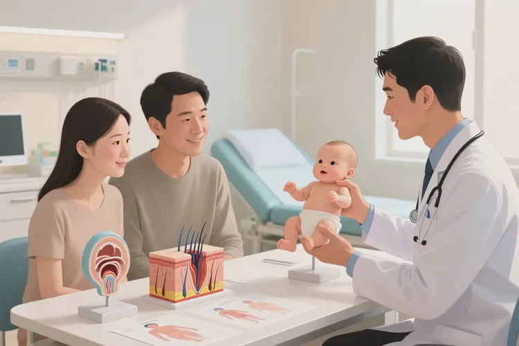新生儿脖子长湿疹可以治愈吗(图4)