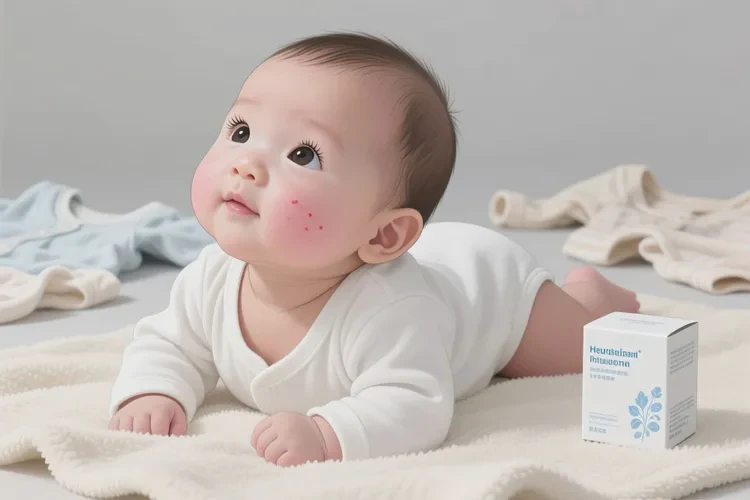 新生儿脖子经常起湿疹可以治愈吗(图2)