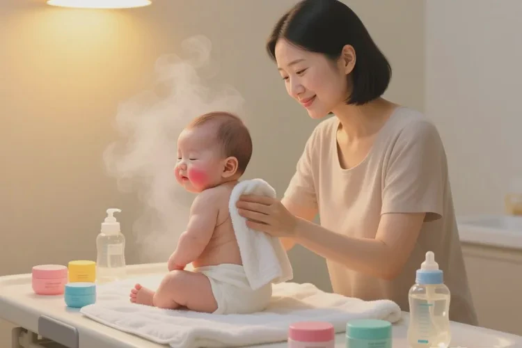 新生儿脸上容易起湿疹可以治愈吗(图2)