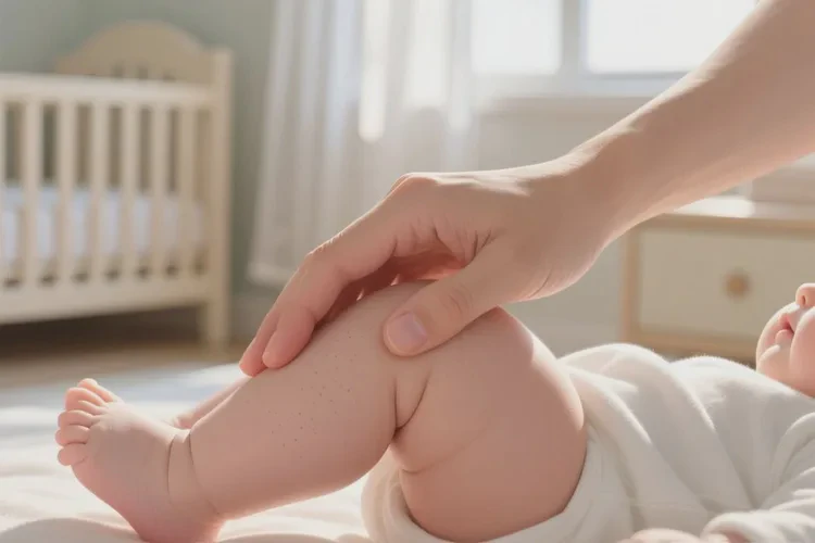 新生儿大腿偶尔起湿疹可以治愈吗(图4)