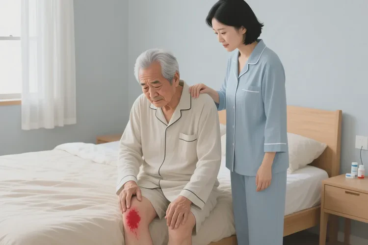 高龄老人大腿上长湿疹可不可以治愈(图1)