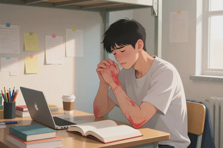 大学生手上长湿疹能靠自己自愈吗(图1)