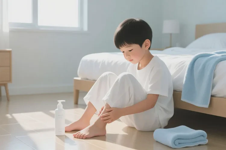 小学生小腿上容易起湿疹能靠自己自愈吗(图1)