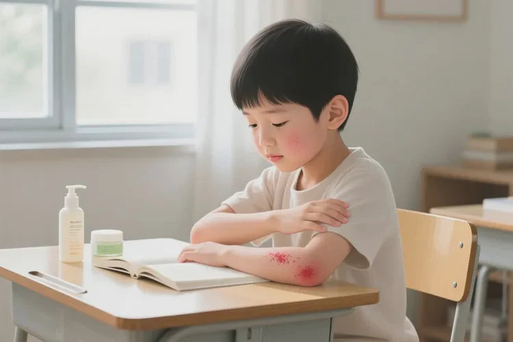 小学生手臂上偶尔起湿疹能靠自己自愈吗(图4)