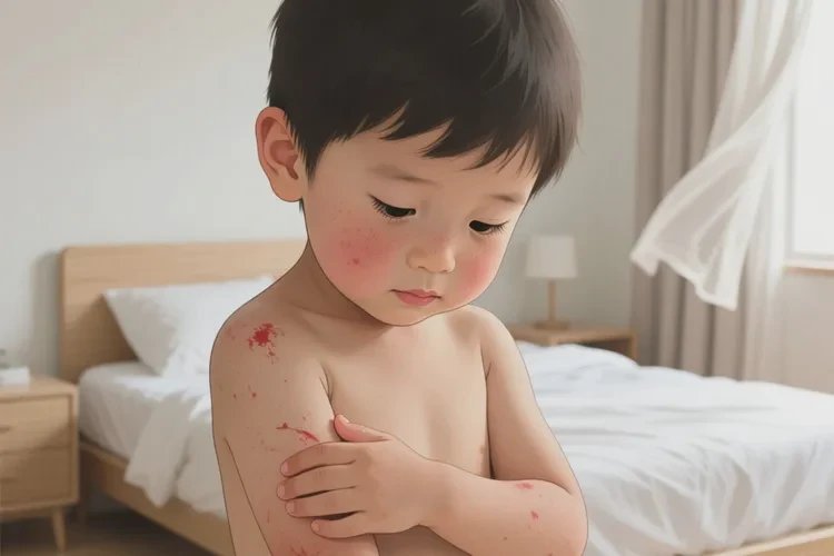 小学生身上出现湿疹能靠自己自愈吗(图1)