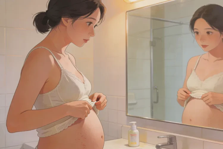 哺乳期妈妈肚子偶尔长湿疹可不可以治愈(图2)