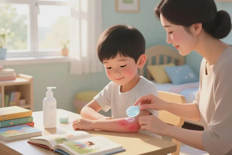 小学生手臂上容易起湿疹能靠自己自愈吗(图1)